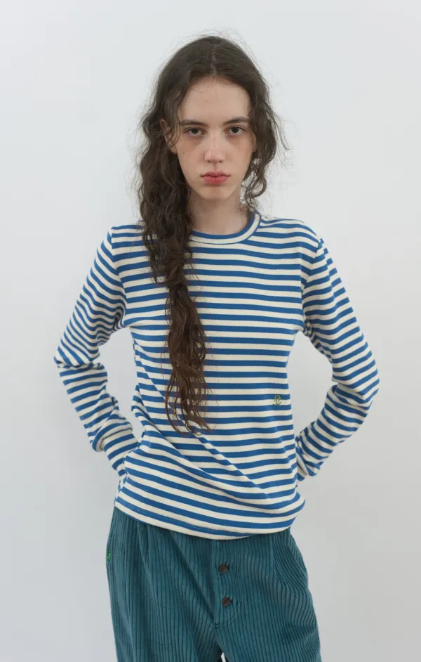 434. Reev Stripe T_Blue