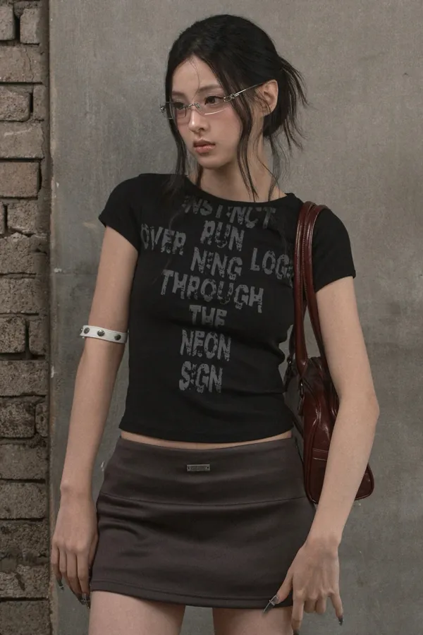 Instinct Graphic Top (black)