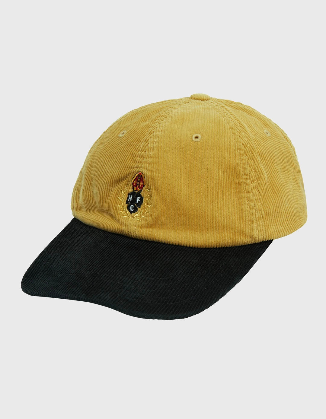 헤리티지플로스 CREST WASHED CORDUROY CAP / Yellow-Black 상품 이미지 1