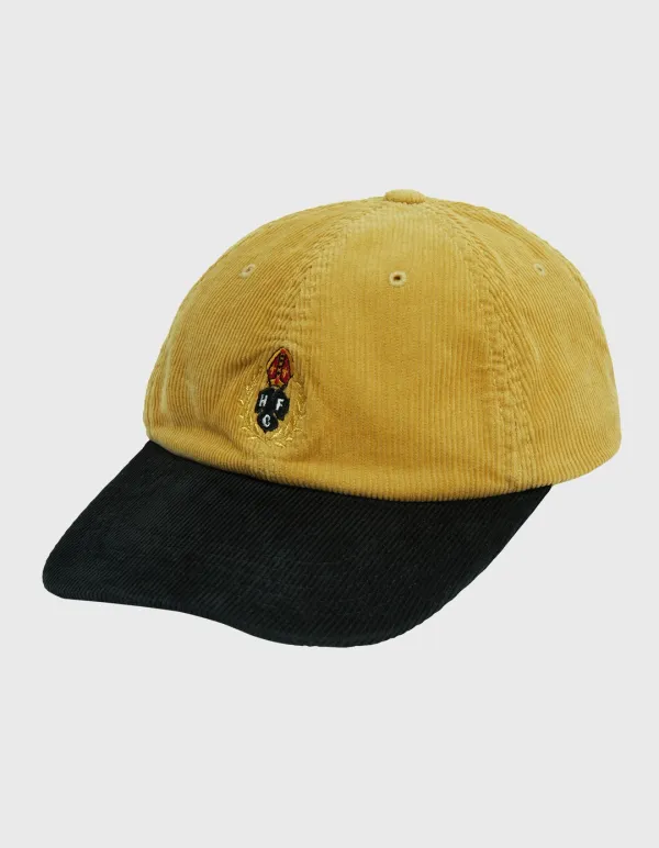 CREST WASHED CORDUROY CAP / Yellow-Black