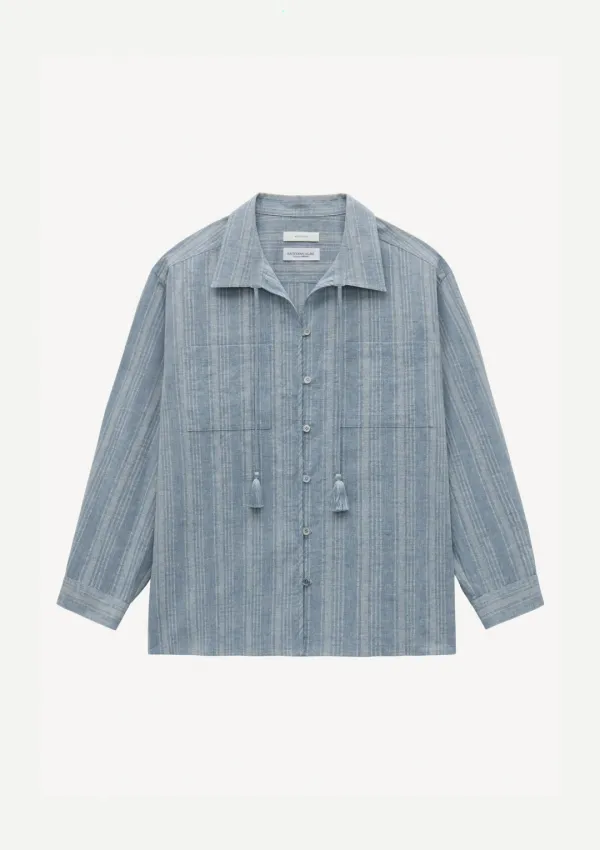Linnean Tassel Shirt in Blue