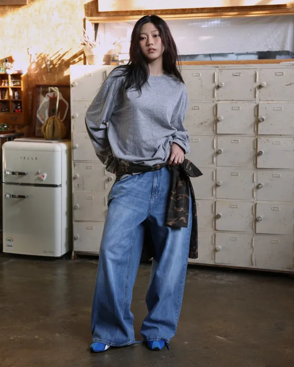 [공식몰 단독]  grain crease jeans