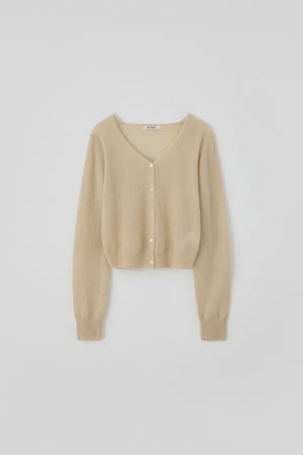 T/T Aube v-neck cardigan (cream)