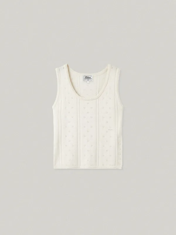 PETIT SOFT SLEEVELESS KNIT - IVORY쁘띠 소프트 슬리브리스 니트