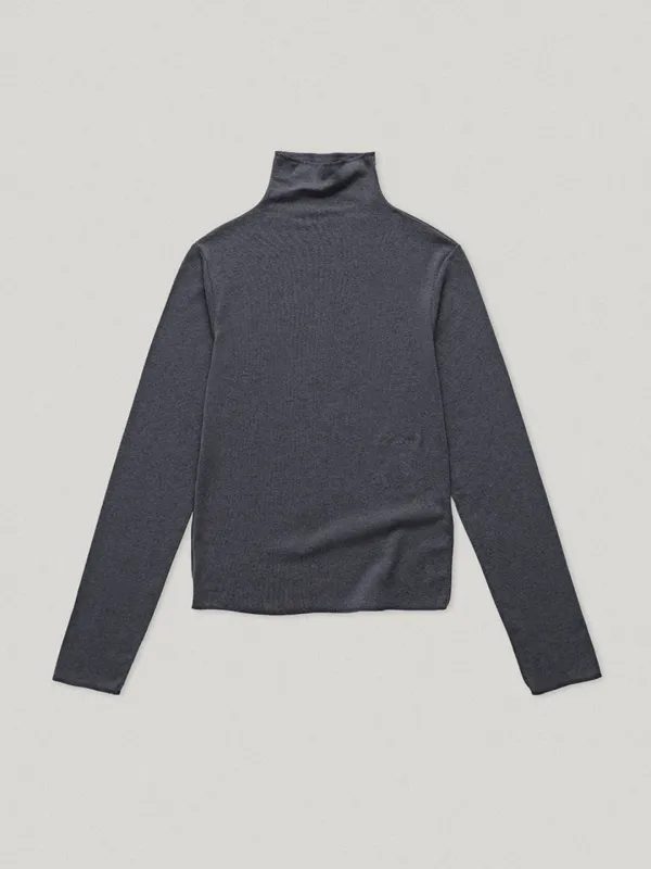 Aires Mock Neck Tee Charcoal (4th)
