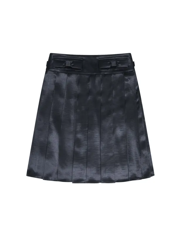 MY SWEET PIANO PLEATED SKIRT [CHARCOAL]