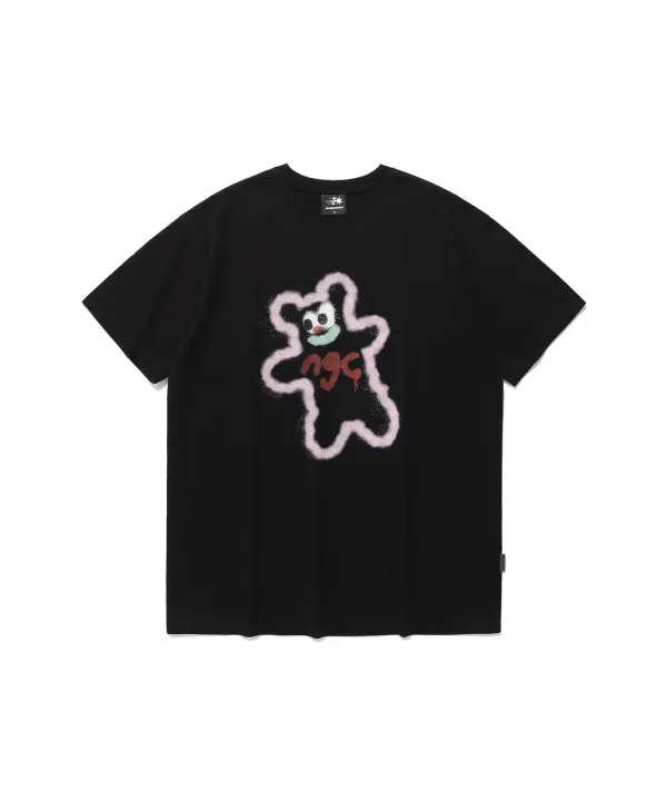 spray print tee[black]