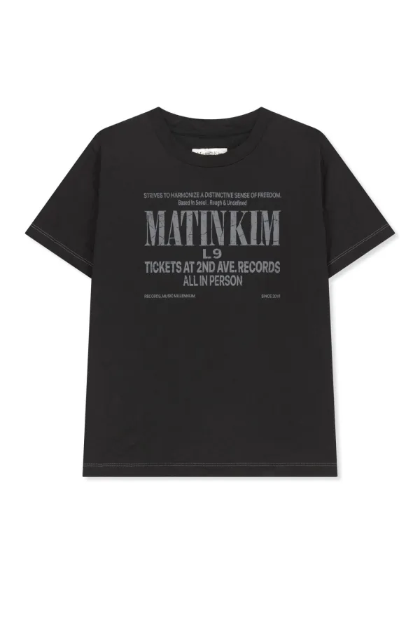 LETTERING GRAFFITI CREASE TOP IN BLACK