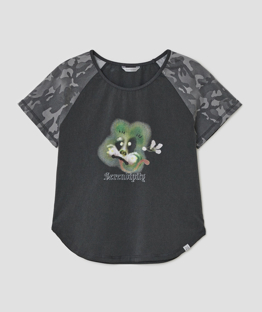 타입서비스 Froggy Raglan Top [Charcoal] 상품 이미지 1