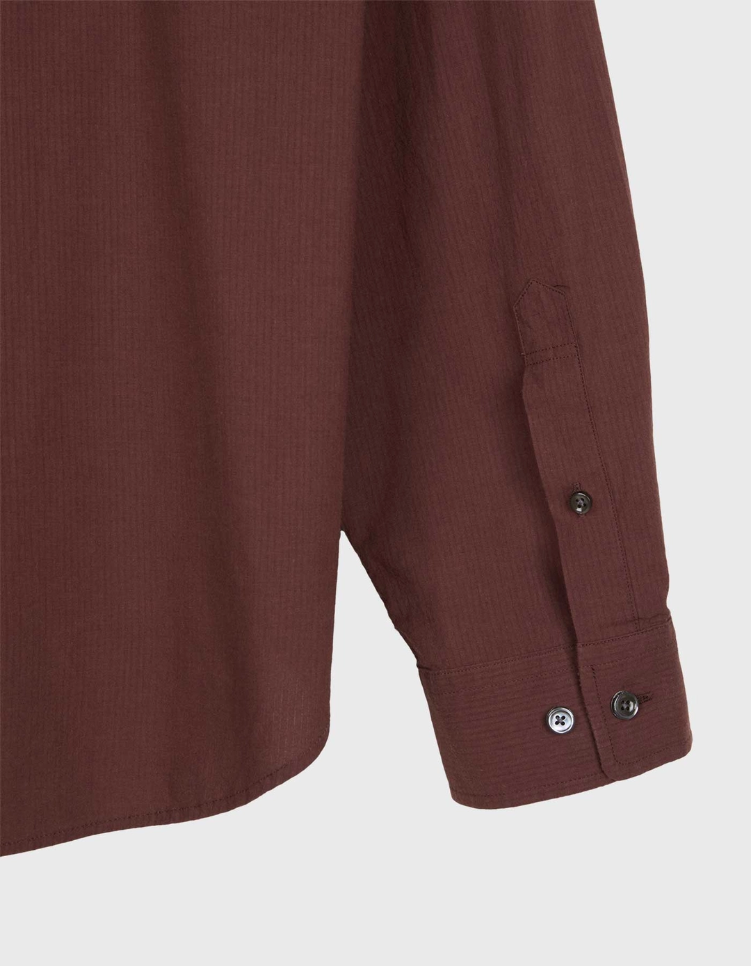 헤리티지플로스 STRIPED JACQUARD BANDING SHIRT / Burgundy 상품 이미지 3