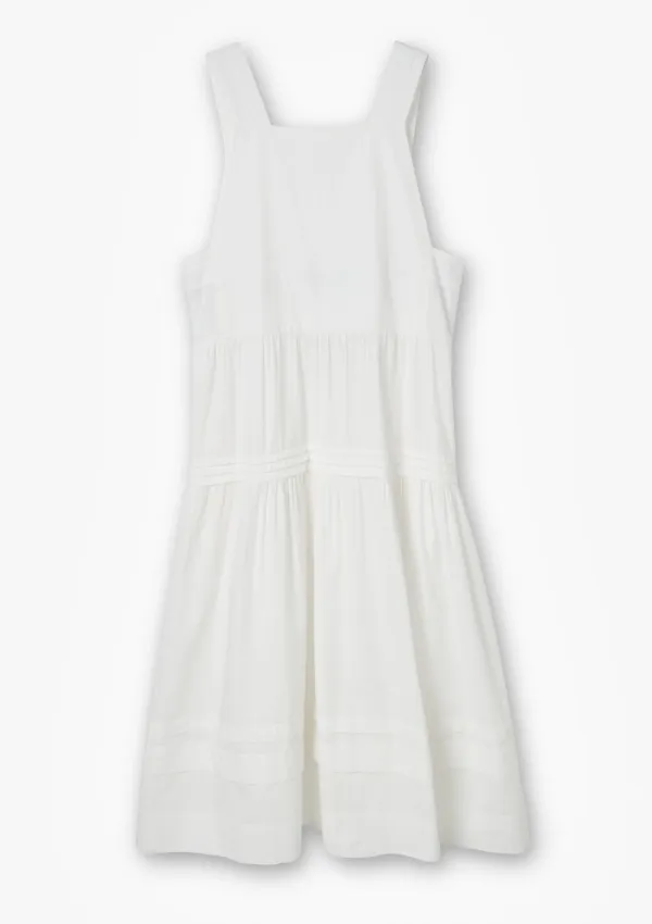 [7월 20일 순차배송-2차]Pintuck Pleated Long Dress Ivory