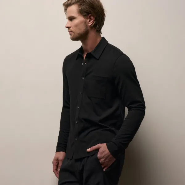 Clean Finish Jersey Shirt - Black