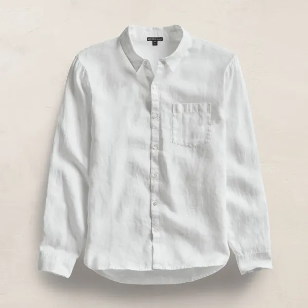 Lightweight Linen Shirt - White