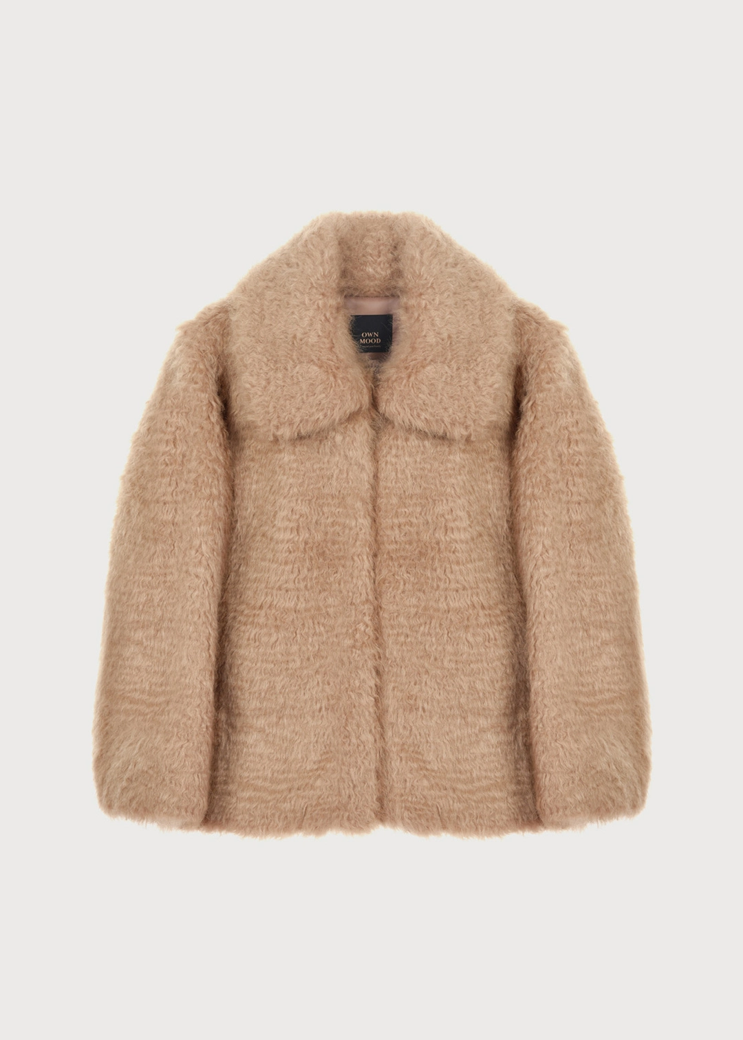 온무드 [2ND] CURLY TEDDY JACKET - BROWN 상품 이미지 2