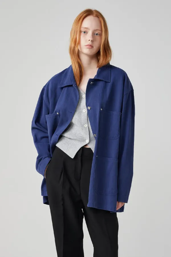 [4차] Ben Washed Work Jacket_Blue