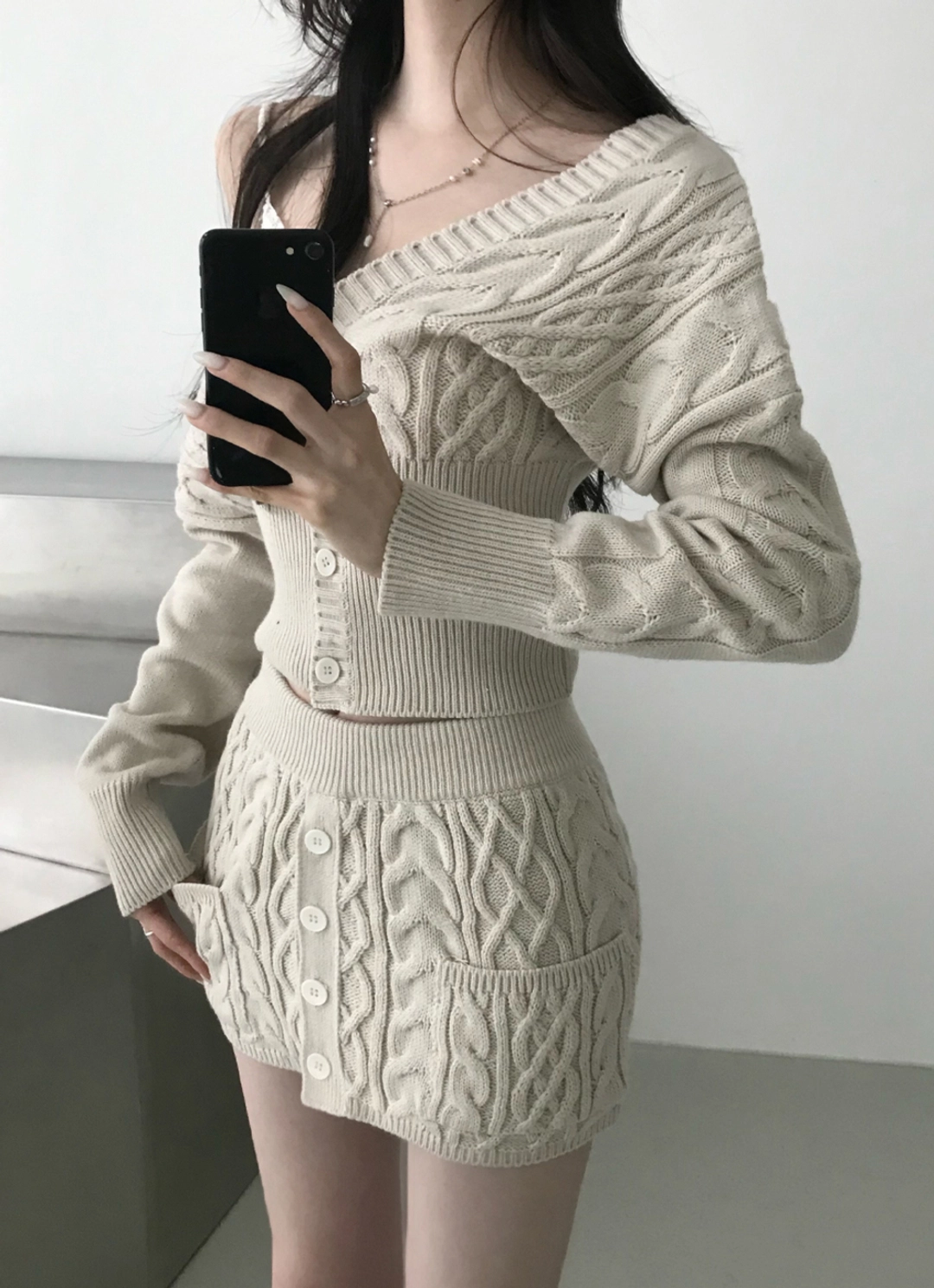 힐다 Dear Winter Knit Cardigan [Oatmeal] 상품 이미지 2