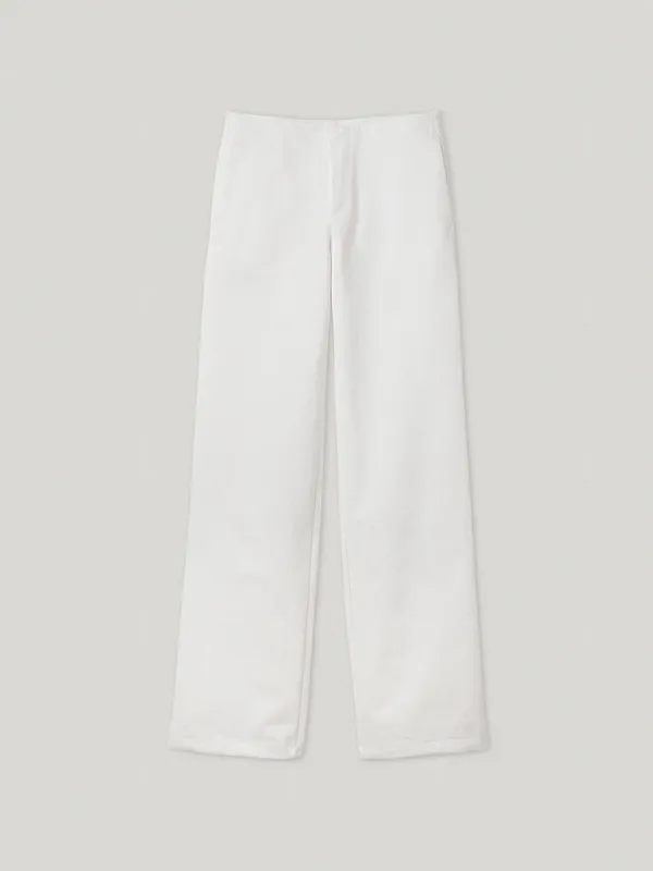 Parker Drawstring Hem Trouser Ivory (2nd)