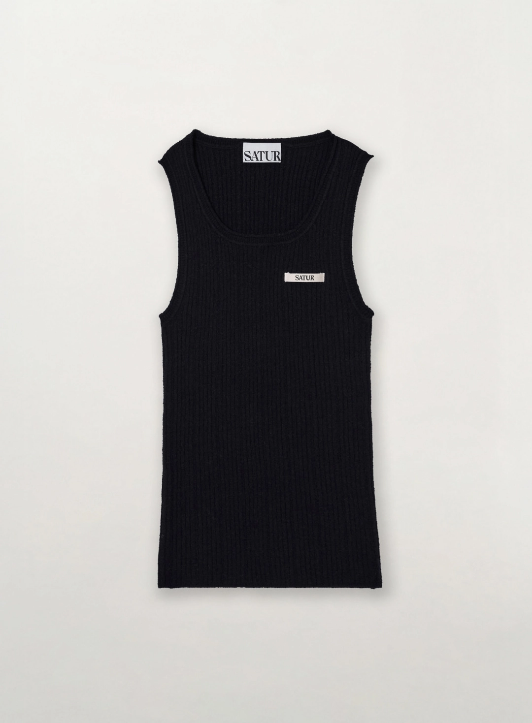세터 (W) Basic Knit Sleeveless - Black 상품 이미지 1
