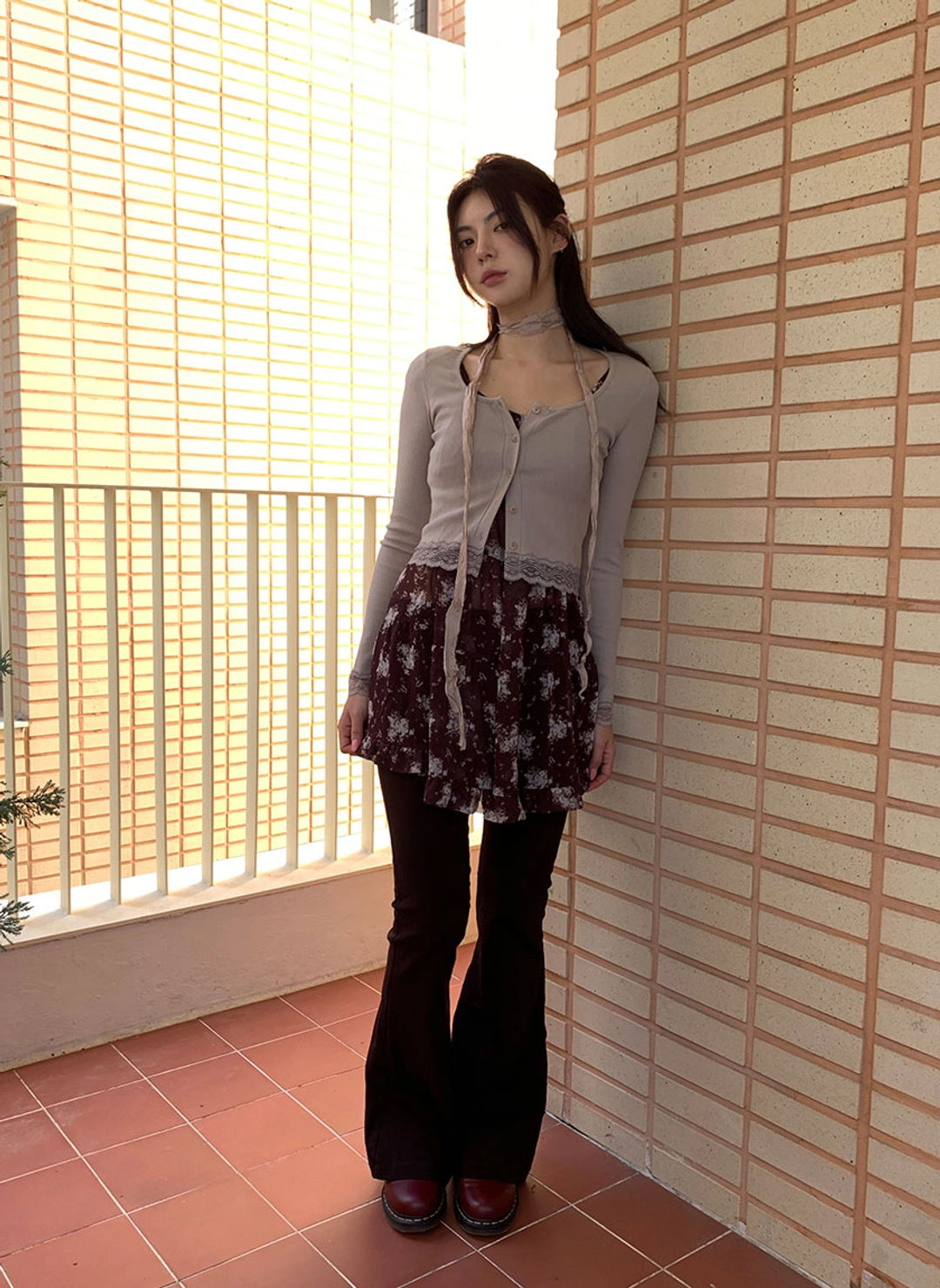 루루서울 Golgi Lace Cardigan (Beige) 상품 이미지 2