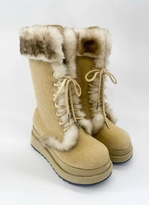 Sugar Fur Boots (Beige)