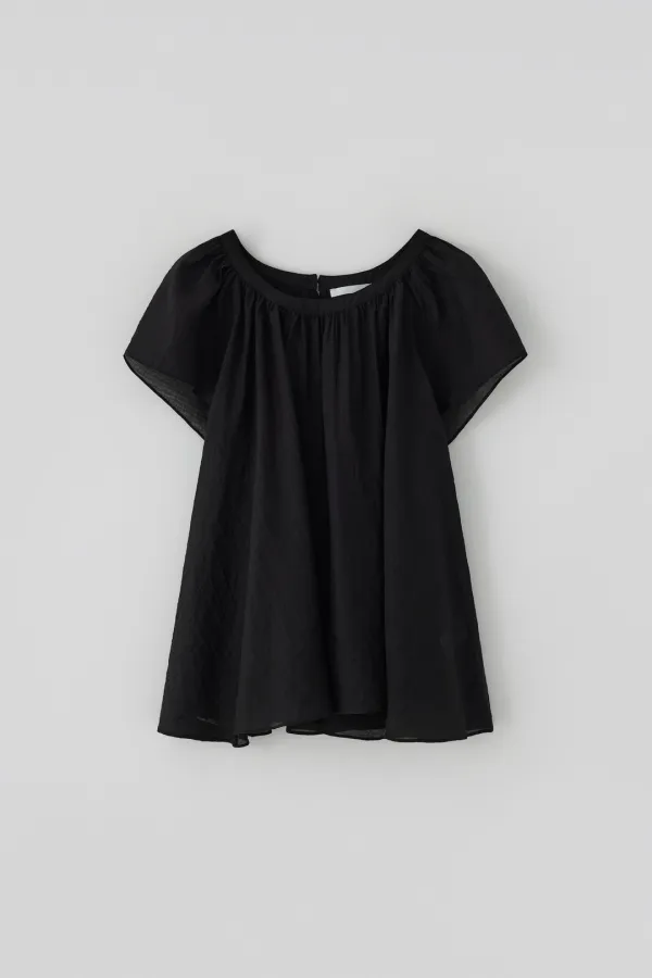 T/T Howa shirring one-piece (black)