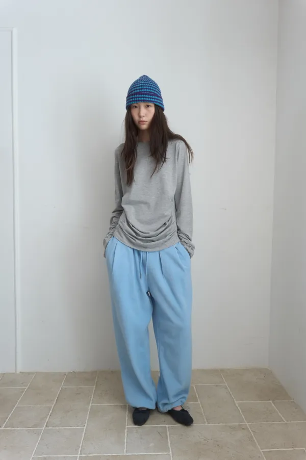 STRIPE SLIT BEANIE_MINT