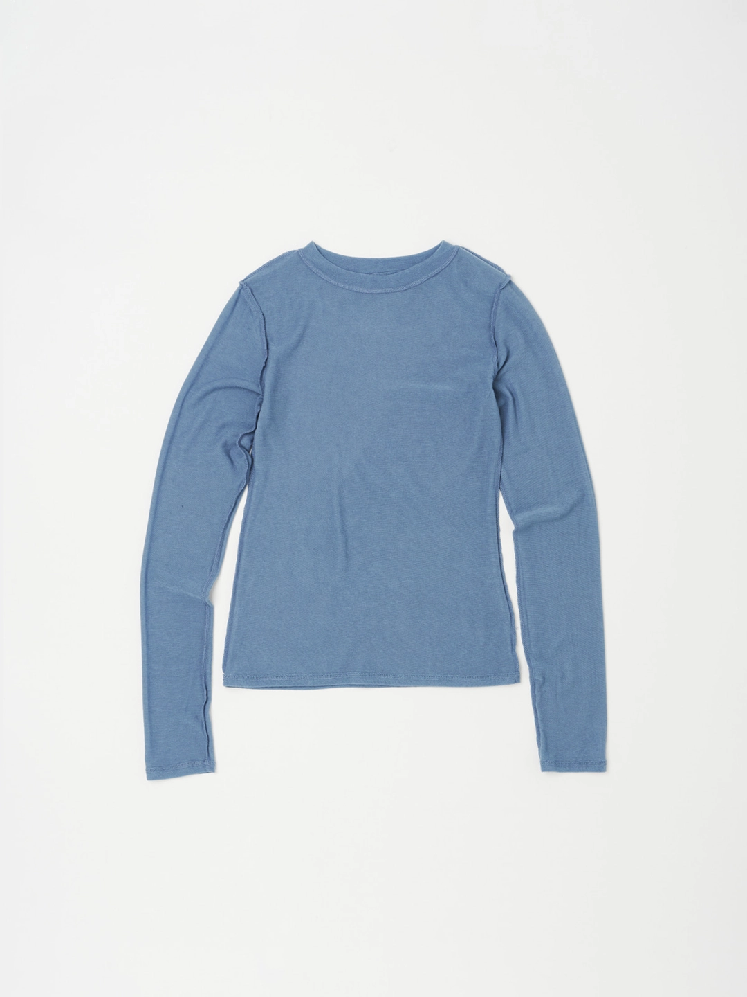 낫띵에브리띵 INSIDE OUT LONG SLEEVE TOP IN DEEP BLUE 상품 이미지 1