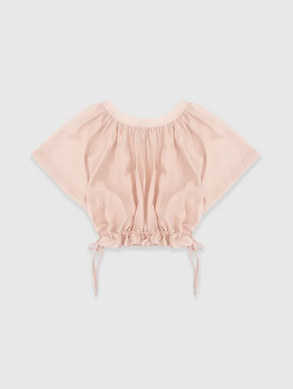 Gather blouse (Pink)