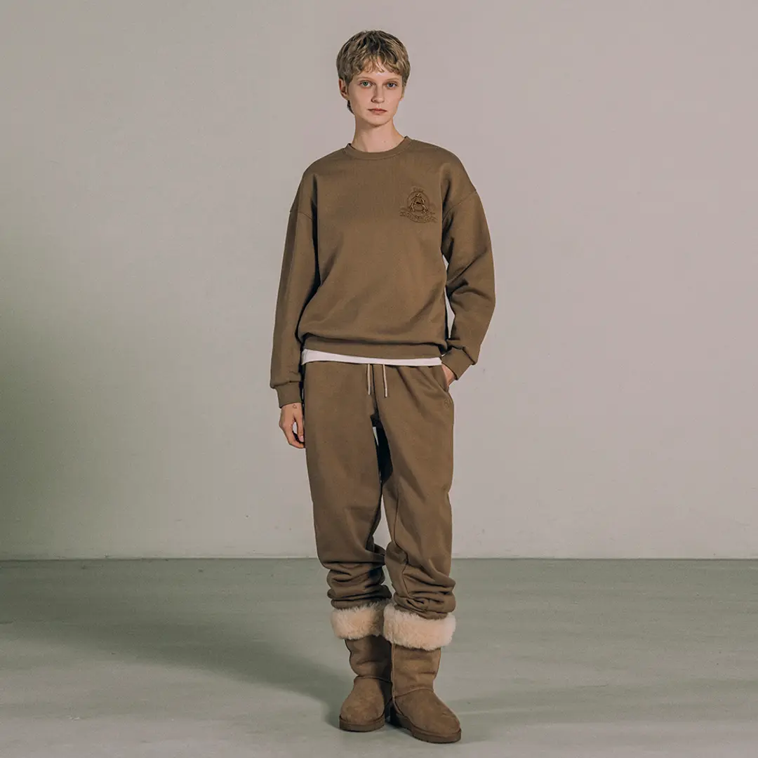 시야쥬 SIPT7135 에센셜 기모 조거 스웨트 팬츠_Milk brown 상품 이미지 2