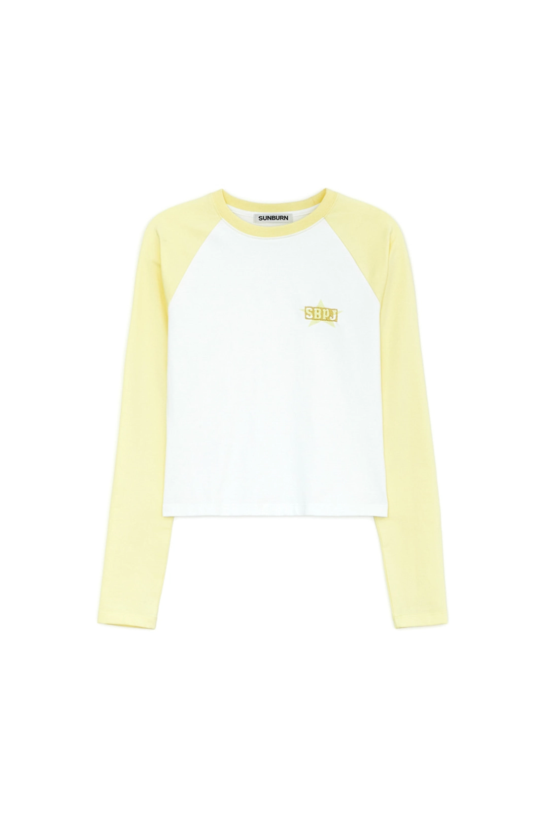 썬번프로젝트 RAGLAN LONG SLEEVE TOP, LEMON 상품 이미지 1