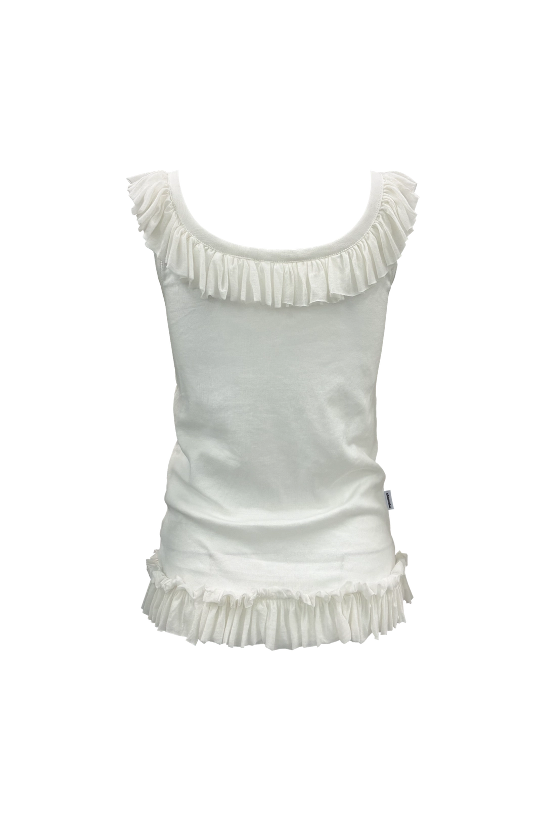 체메씨 FRILLY SLEEVELESS (IVORY) 상품 이미지 3