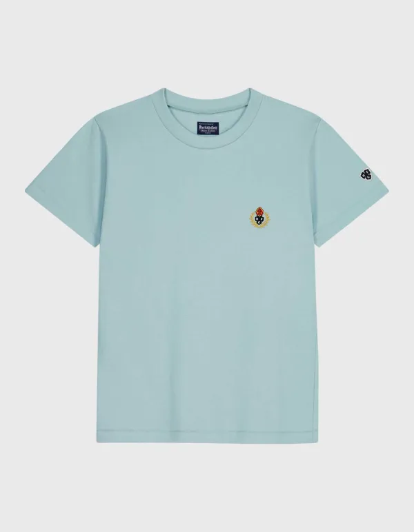 CREST 20S COMPACT YARN T-SHIRT (W) / Sky Blue
