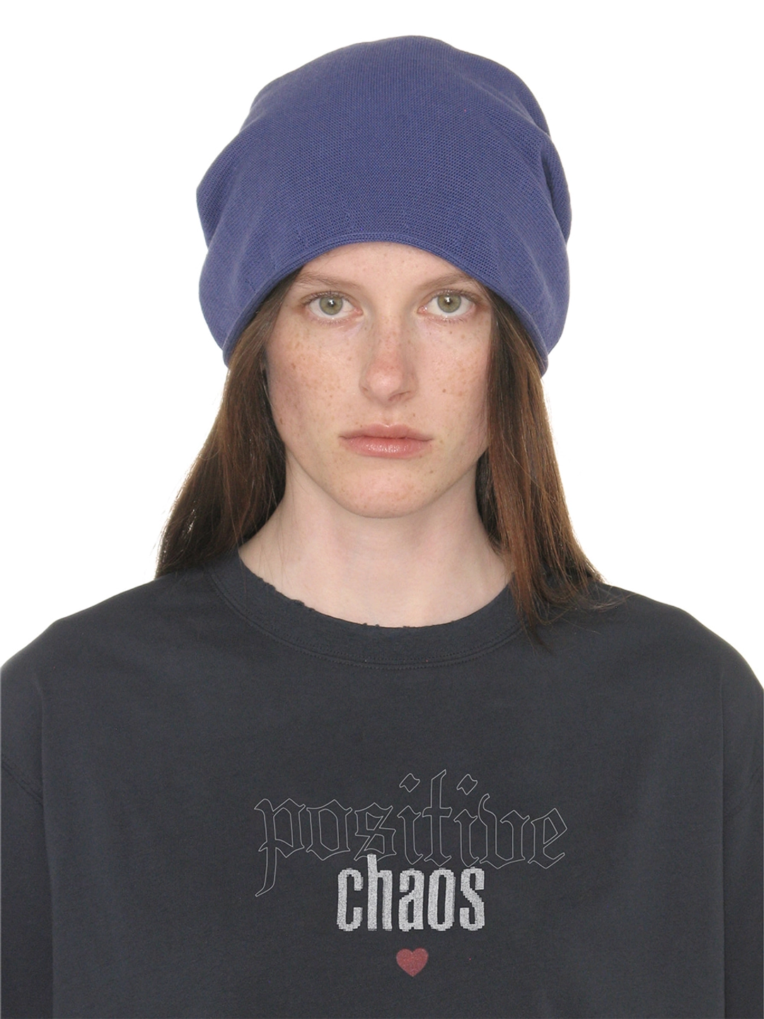 파르티멘토 [WOMEN] LIGHTWEIGHT DRAPE BEANIE_BLUE 상품 이미지 2