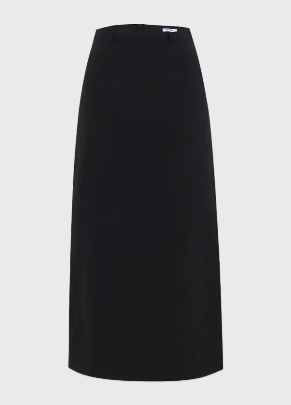  [25-36]  Sava Standard Fit Long Skirt  사바 스탠다드 핏 롱 스커트 (봄-여름-가을-데일리룩-데이트룩-출근룩-마실룩-꾸안꾸-슬림핏-나일론스커트-자체제작) 