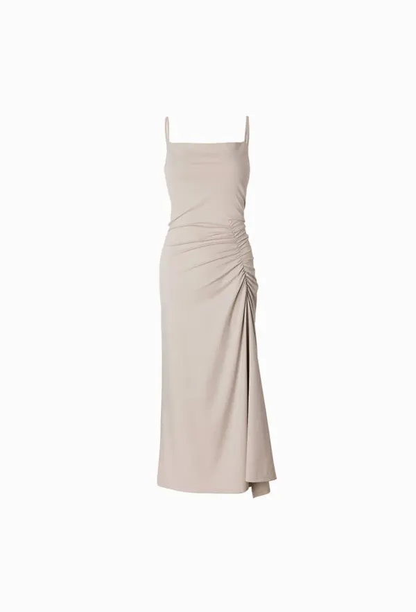 Joan Shirring One-piece (Beige)
