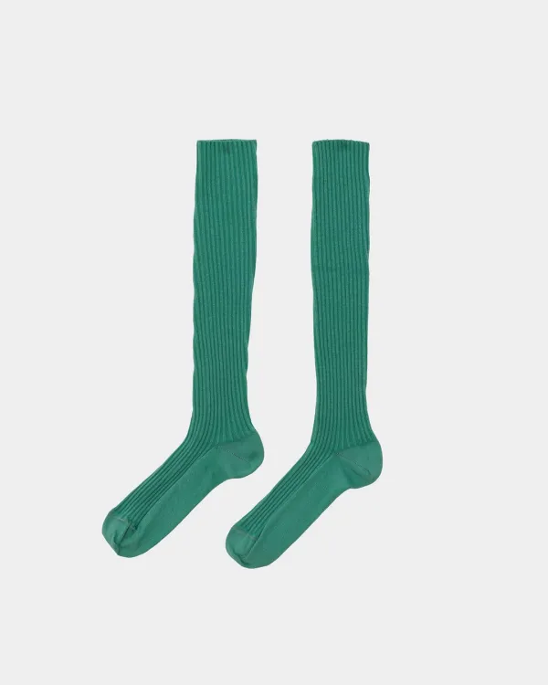 Rib Knee Socks