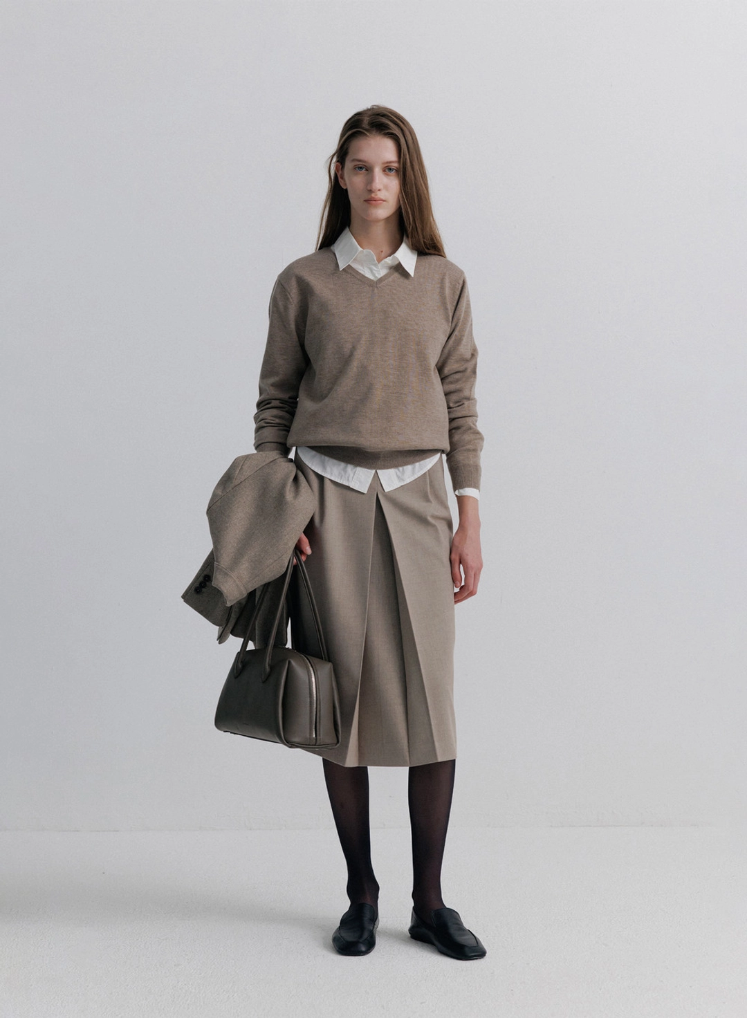 킨더살몬 Brion Leather Bag Coal 상품 이미지 2