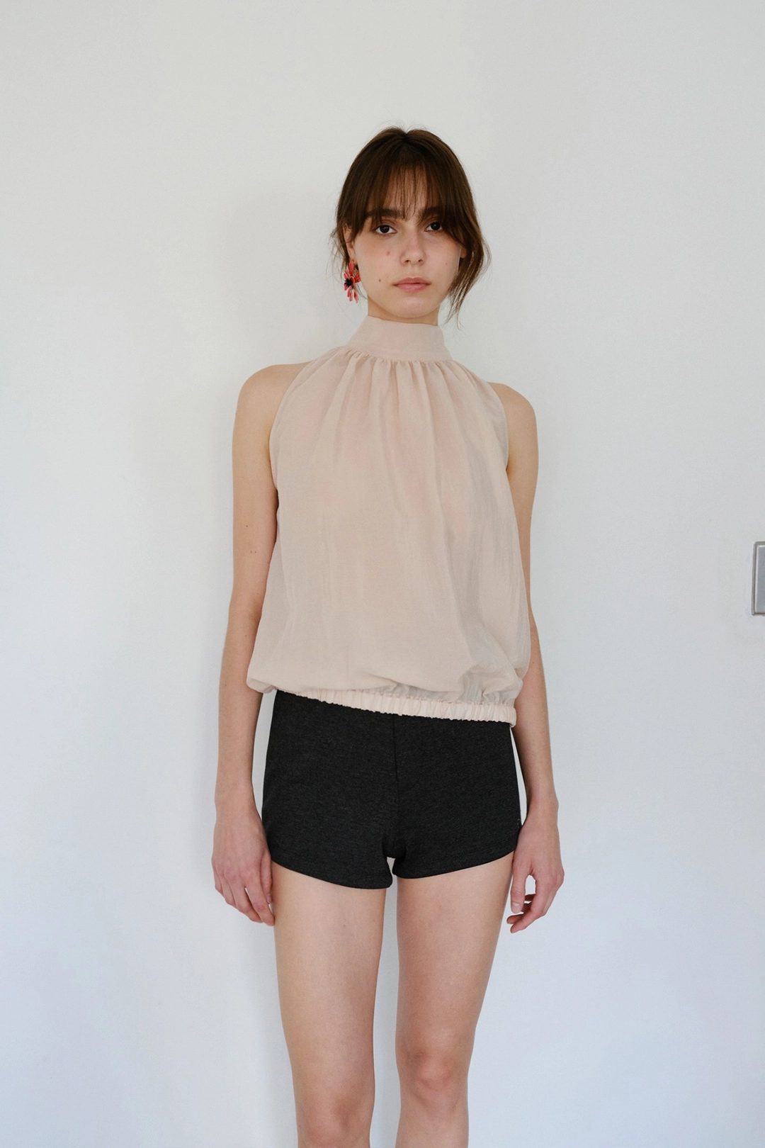 더릴 [7th 예약배송/7월 24일] Glow Halter Neck Blouse_Pink 상품 이미지 2