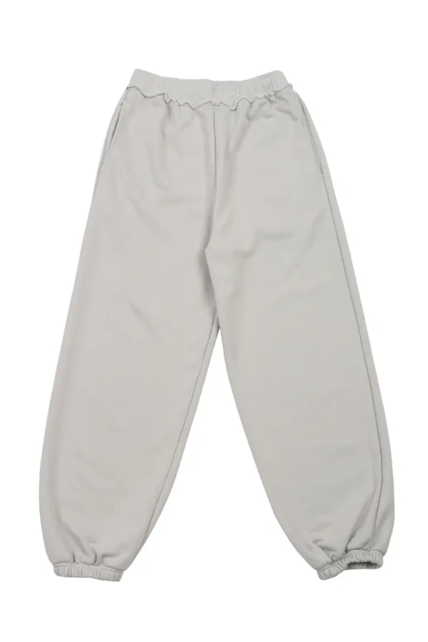 SNJ CUT-OFF SWEATPANTS WARM GRAY