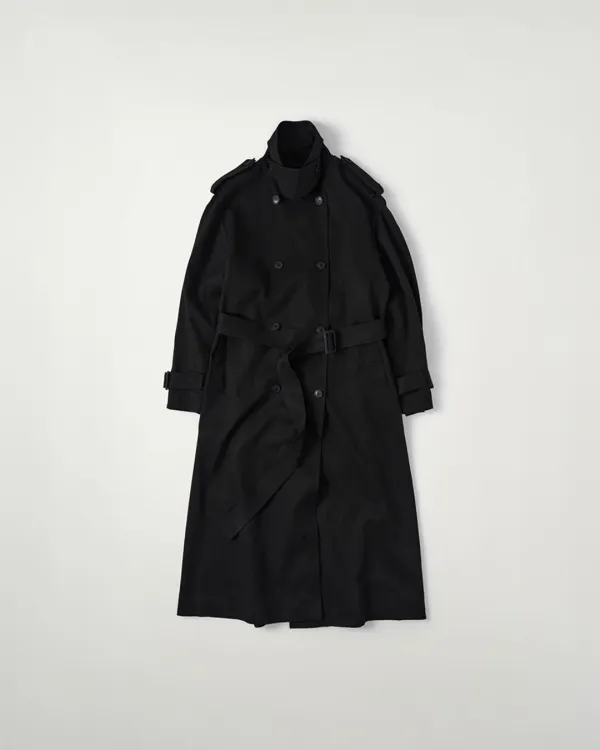 Long Trench Coat [BLACK]