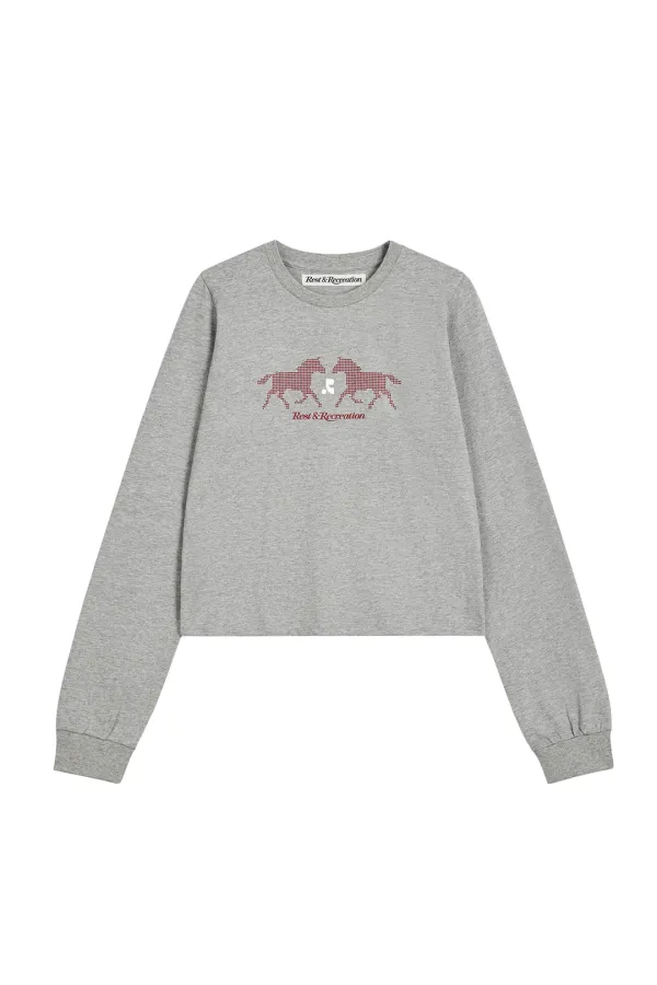 4th ANNIVERSARY LONG SLEEVE TOP - GREY
