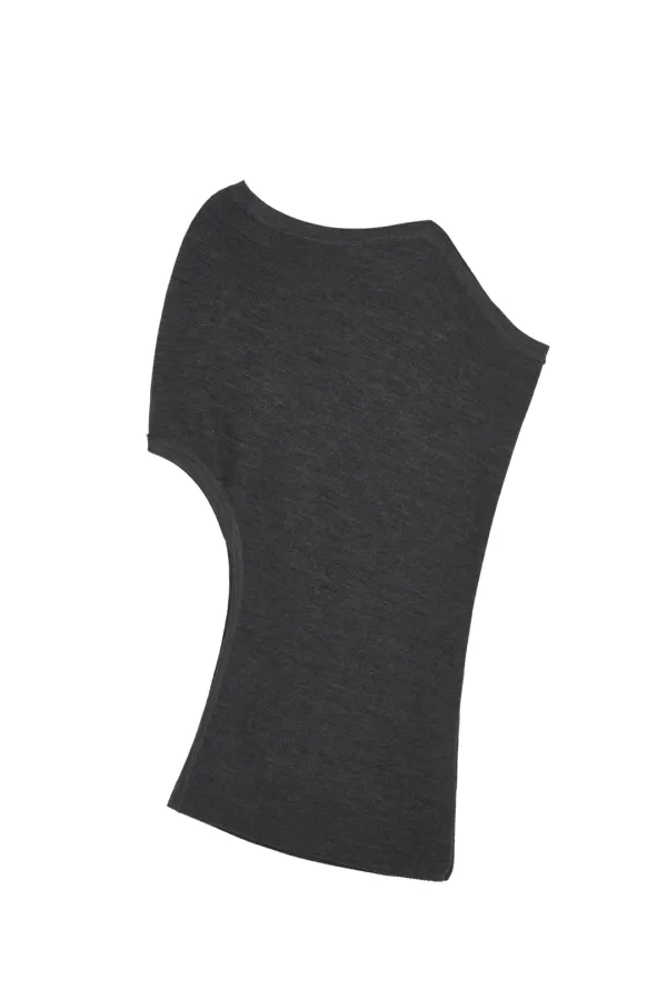 UNBAL OFF-SHOLDER KNIT (GREY)