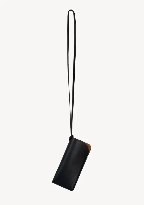 Leather Glasses Case in Black