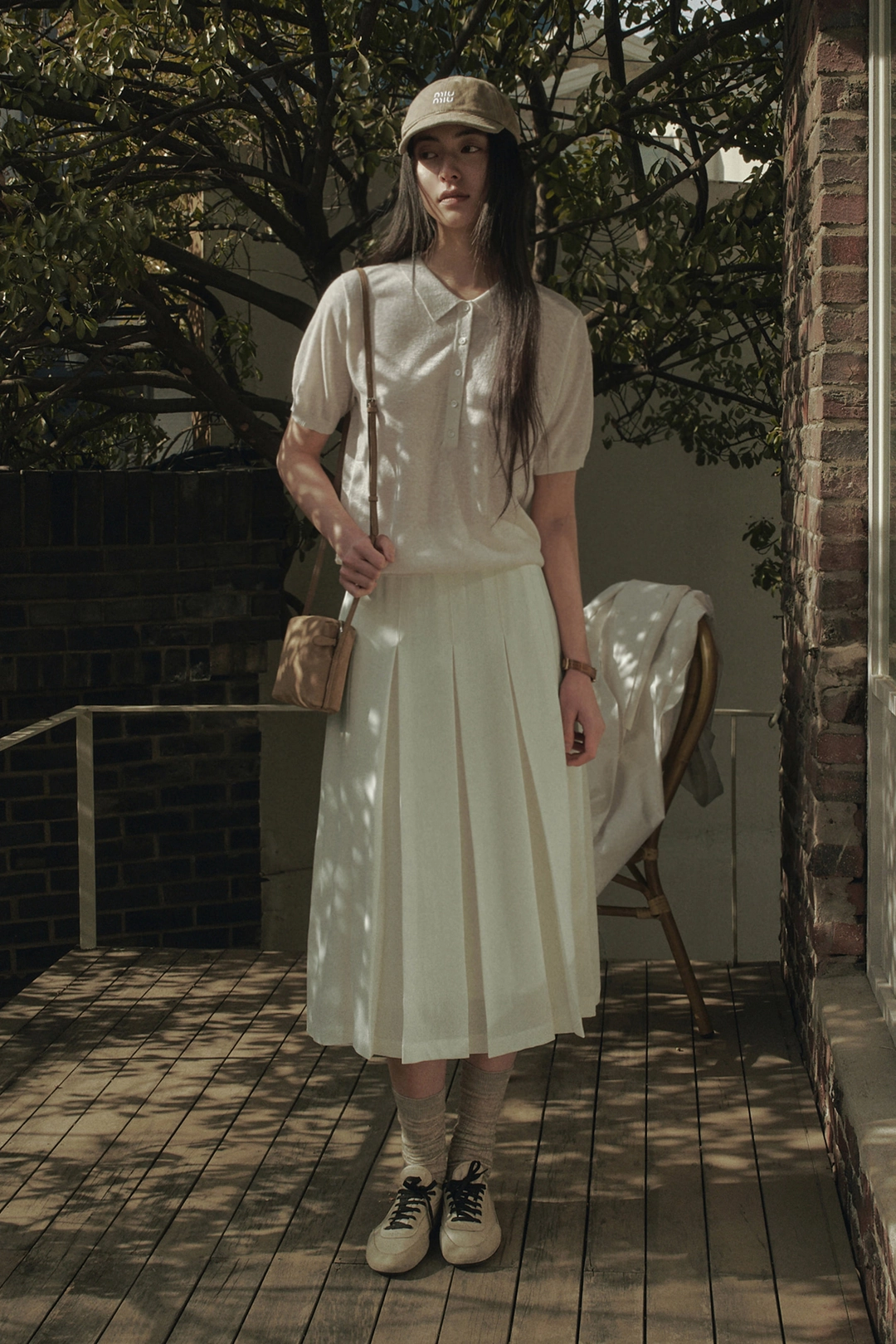 세이지먼트 BLAIR PLEATS LONG SKIRT_CREAM 상품 이미지 2