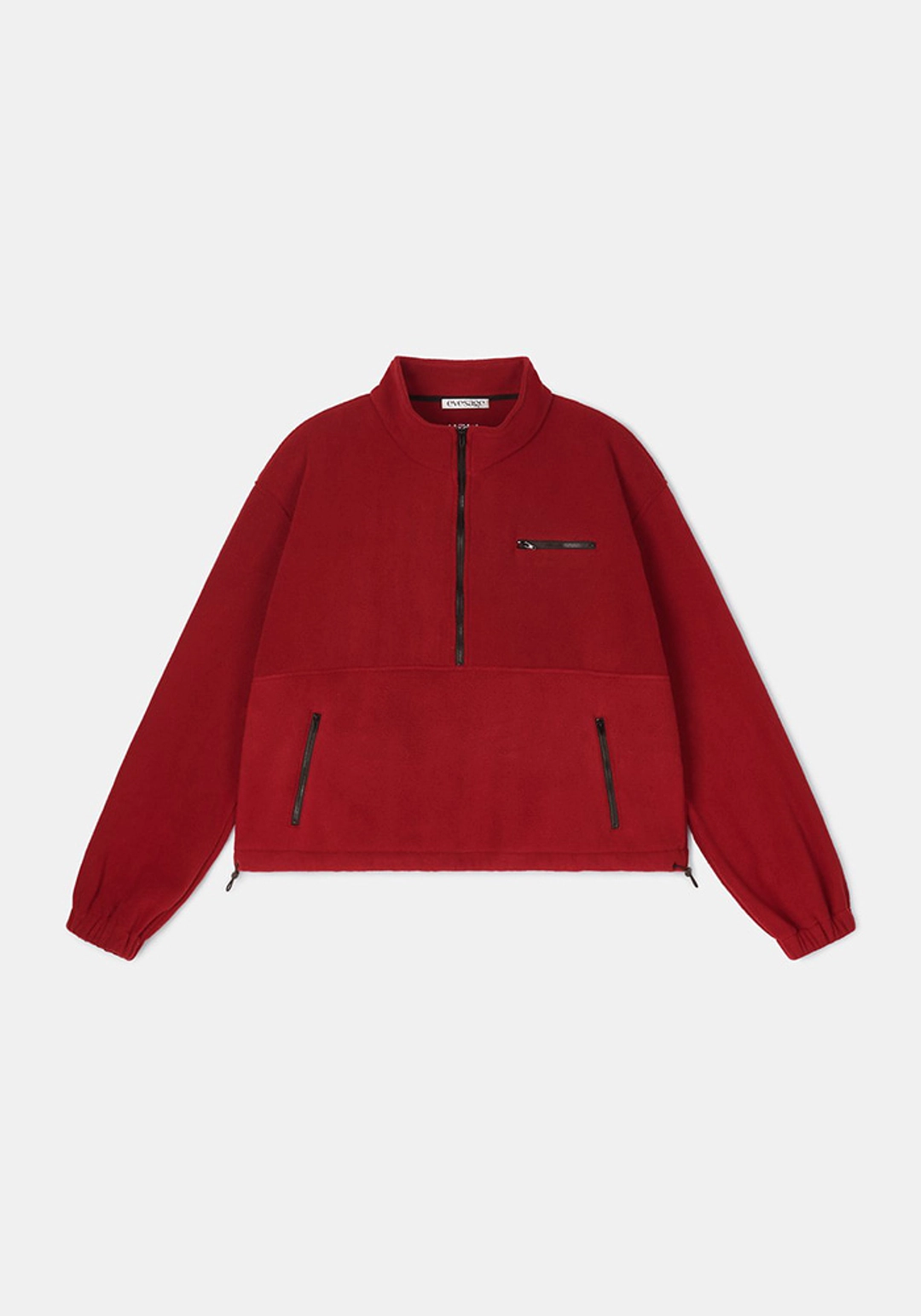 이브세이지 Half-zip pullover fleece (Red) 상품 이미지 1