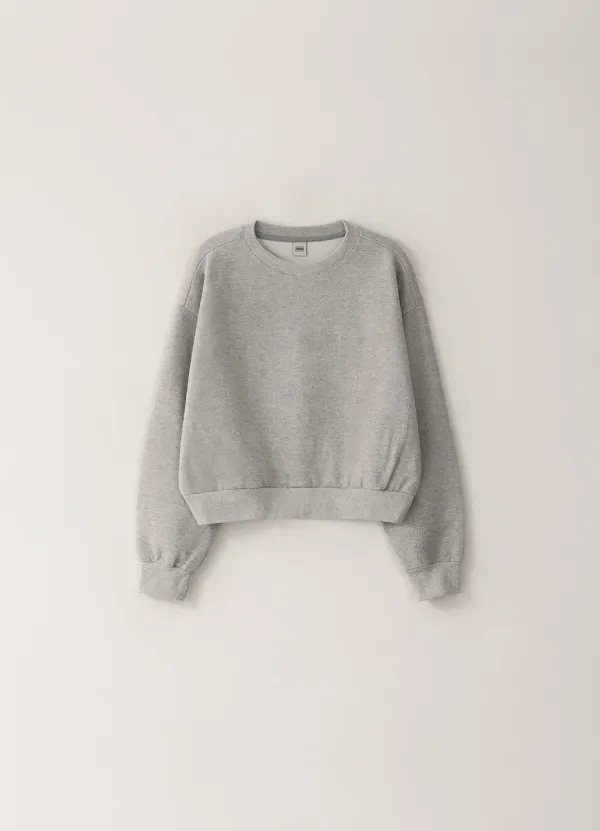 [Limited] Jacquard Cotton Sweatshirt - Gray