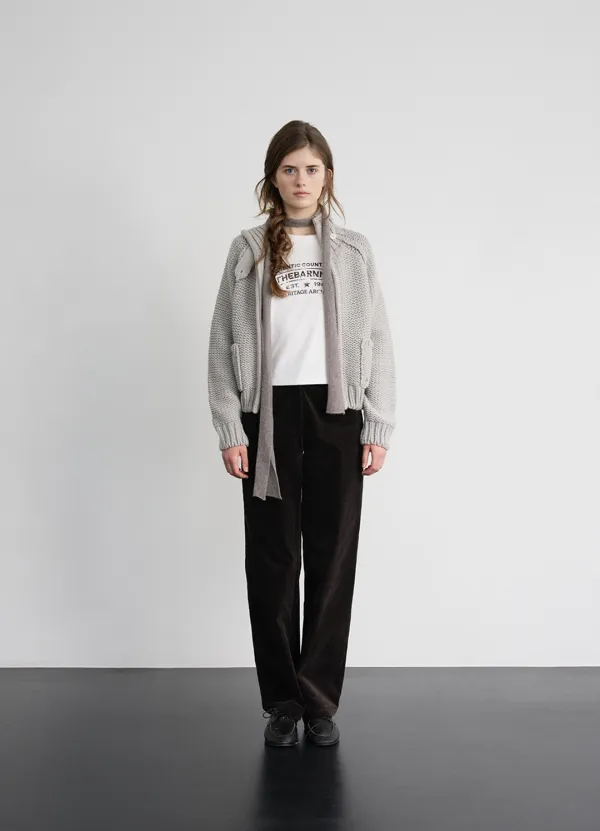 Clea Corduroy Relaxed-Fit Pants_Charcoal