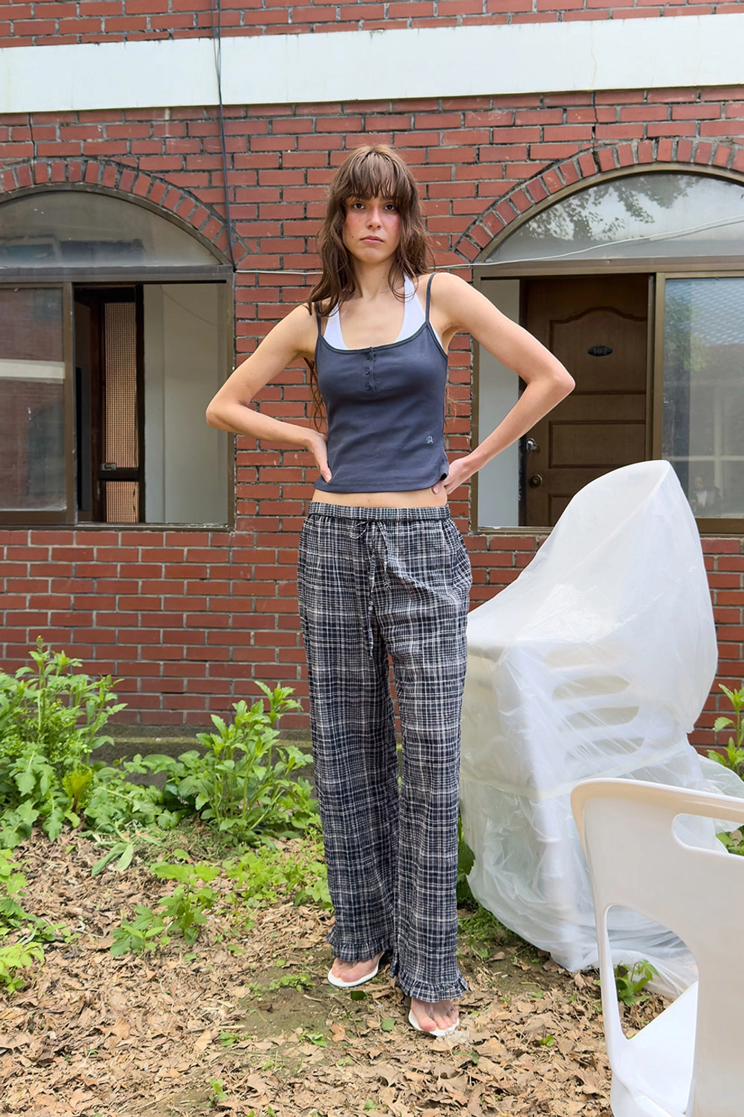 다이애그널 [6/5 순차출고] HENLEY BUTTON CAMISOLE 상품 이미지 2