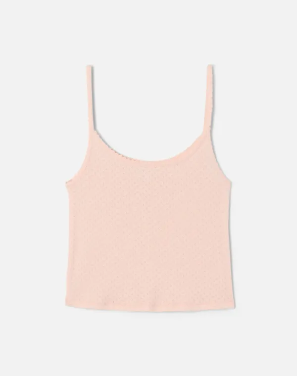 Jolie Tank - Pink Salt Honeycomb