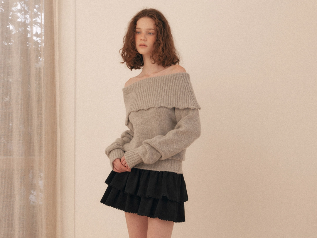 플로움 Bonnie Off Shoulder Knit(4color) 상품 이미지 3